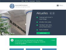 Tablet Screenshot of klaus-groth-schule.de